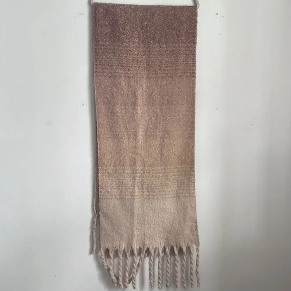 Marcus Adler ombré fringe hem plush super soft scarf